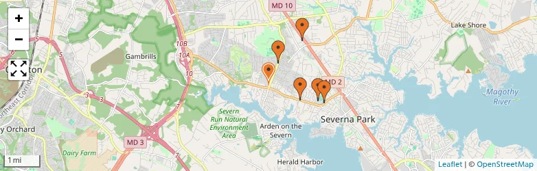 Related schools map