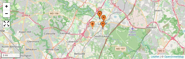 Related schools map