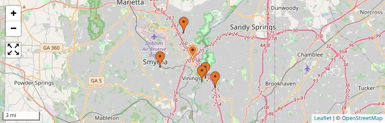 Related schools map