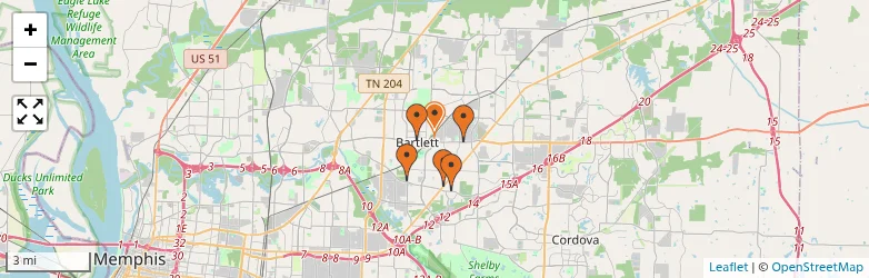 Related schools map