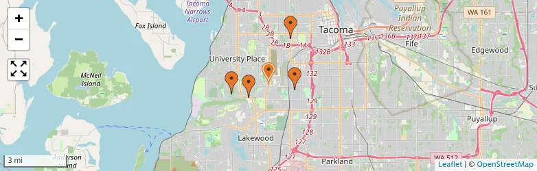 Related schools map