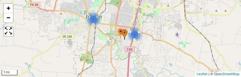 Related schools map