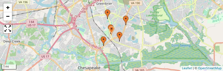 Related schools map