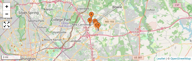 Related schools map