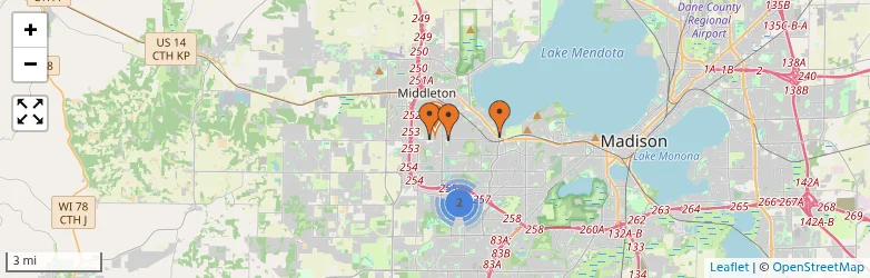 Related schools map