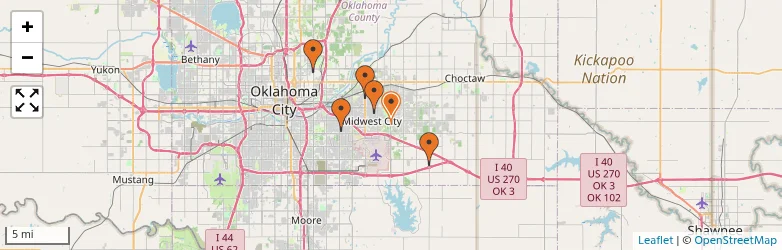 Related schools map