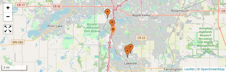 Related schools map
