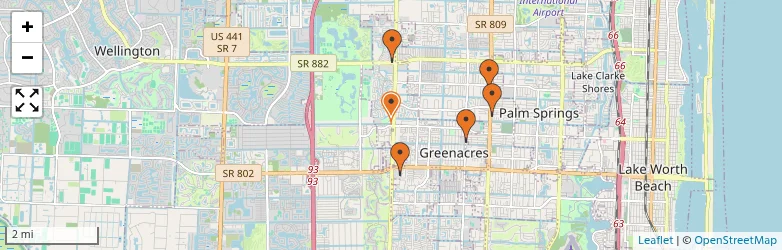 Related schools map