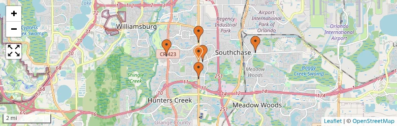 Related schools map