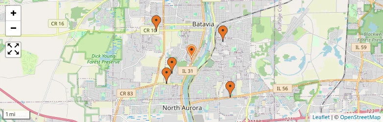 Related schools map