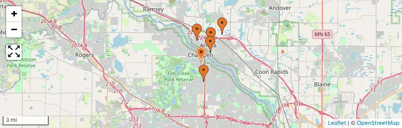 Related schools map