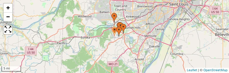 Related schools map