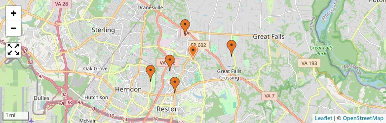 Related schools map