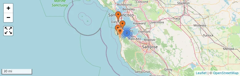 Related schools map