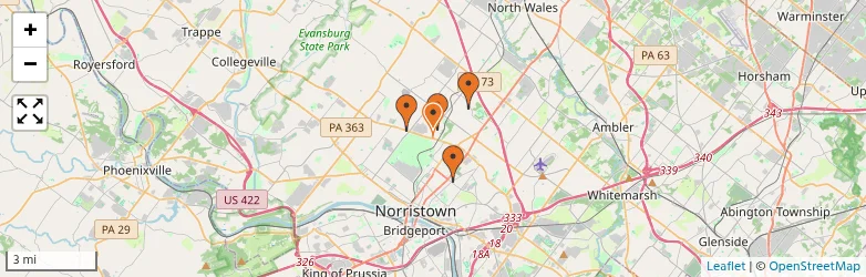 Related schools map