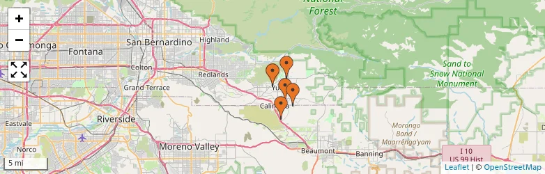 Related schools map