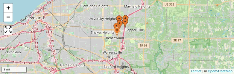 Related schools map
