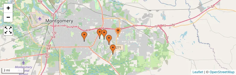 Related schools map