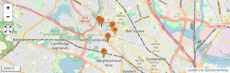 Related schools map