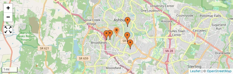 Related schools map