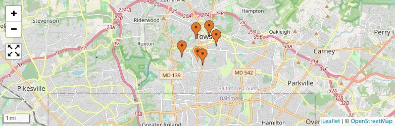 Related schools map