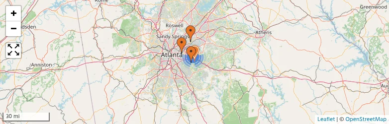 Related schools map