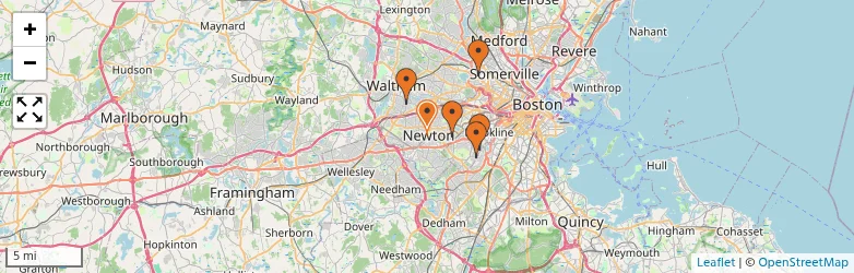 Related schools map