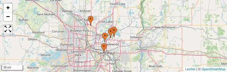 Related schools map