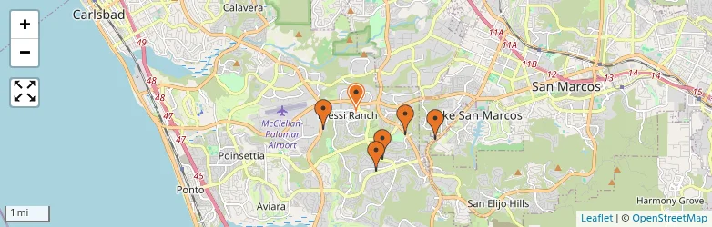 Related schools map