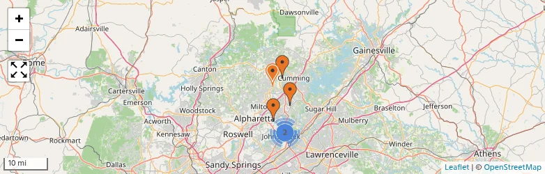 Related schools map