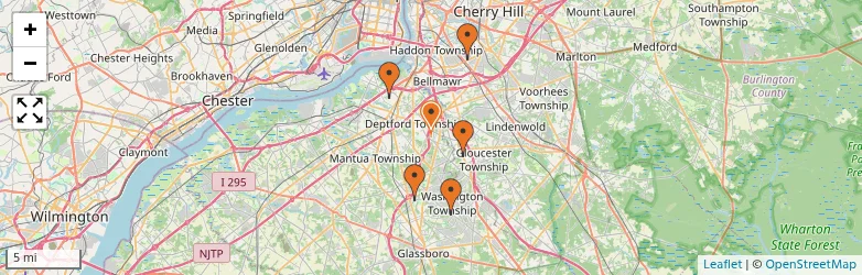 Related schools map