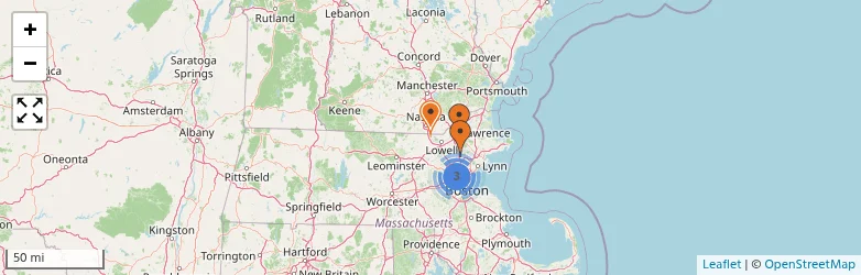 Related schools map