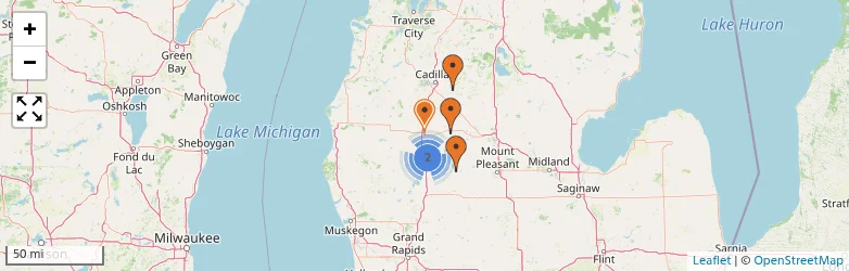 Related schools map