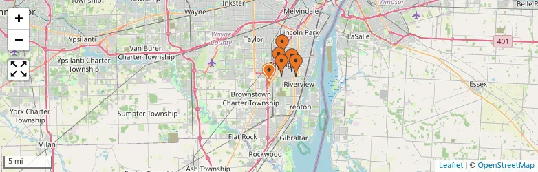 Related schools map