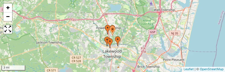 Related schools map