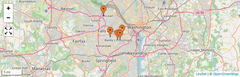 Related schools map