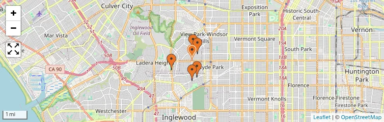 Related schools map