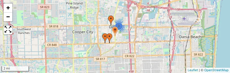 Related schools map