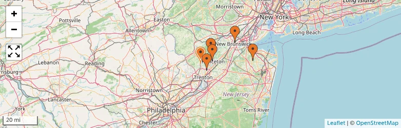 Related schools map