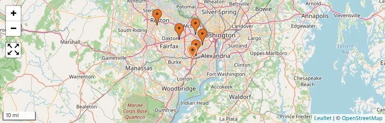 Related schools map