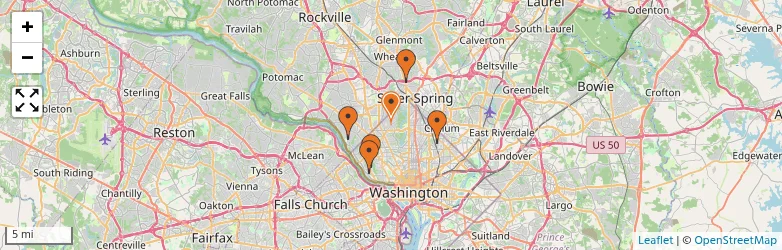 Related schools map