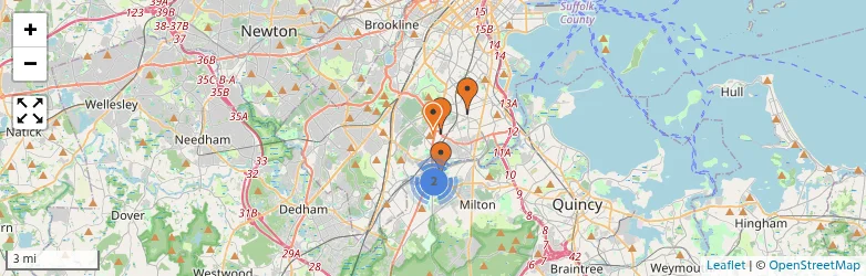 Related schools map