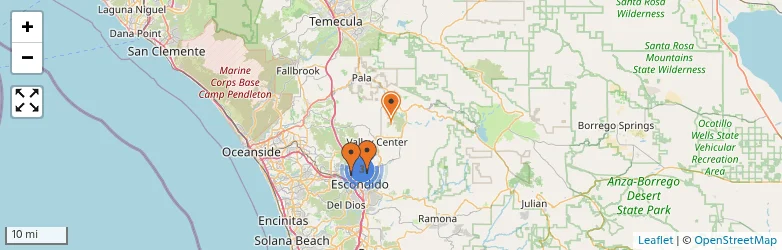 Related schools map