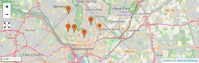Related schools map