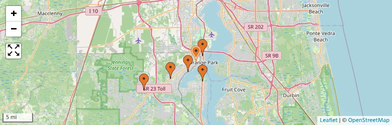 Related schools map
