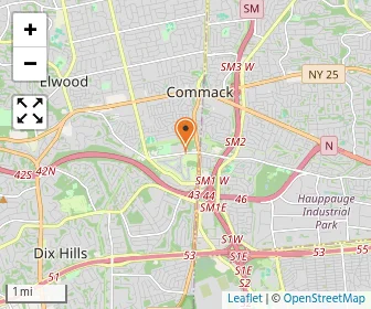 Map of Nassau Suffolk Services For Autism