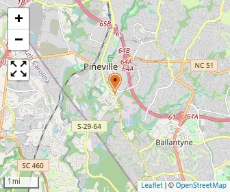 Map of South Charlotte Baptist Academy