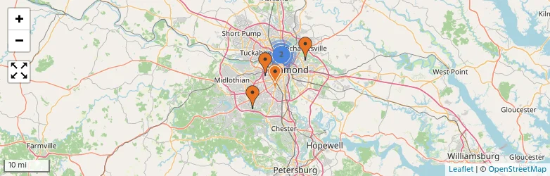 Related schools map