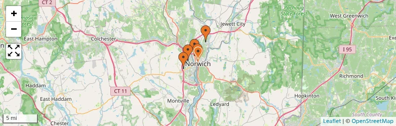 Related schools map