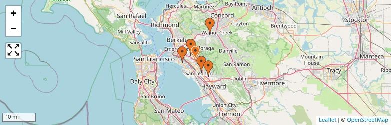 Related schools map